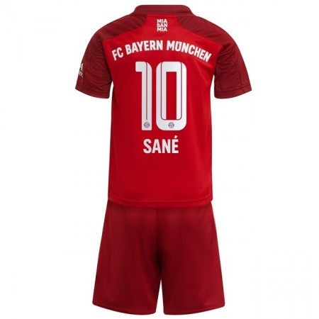 Fußballtrikots FC Bayern München Leroy Sane 10 Kinder 2021-2022 Kurzarm Heimtrikotsatz kaufen